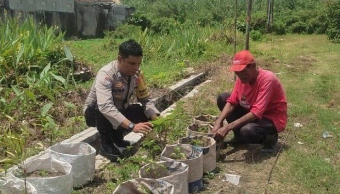 Polsek Labuapi Bangun Kesadaran Pangan Mandiri Bersama Masyarakat Desa Kuranji